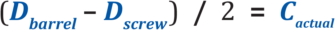 Determining Screw and Barrel Wear, 1 of 3